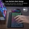 Русская Bluetooth-клавиатура и мышь с подсветкой, совместимые с iPad, телефонами, планшетами, с испанской и арабской раскладкой и семицветной подсветкой.