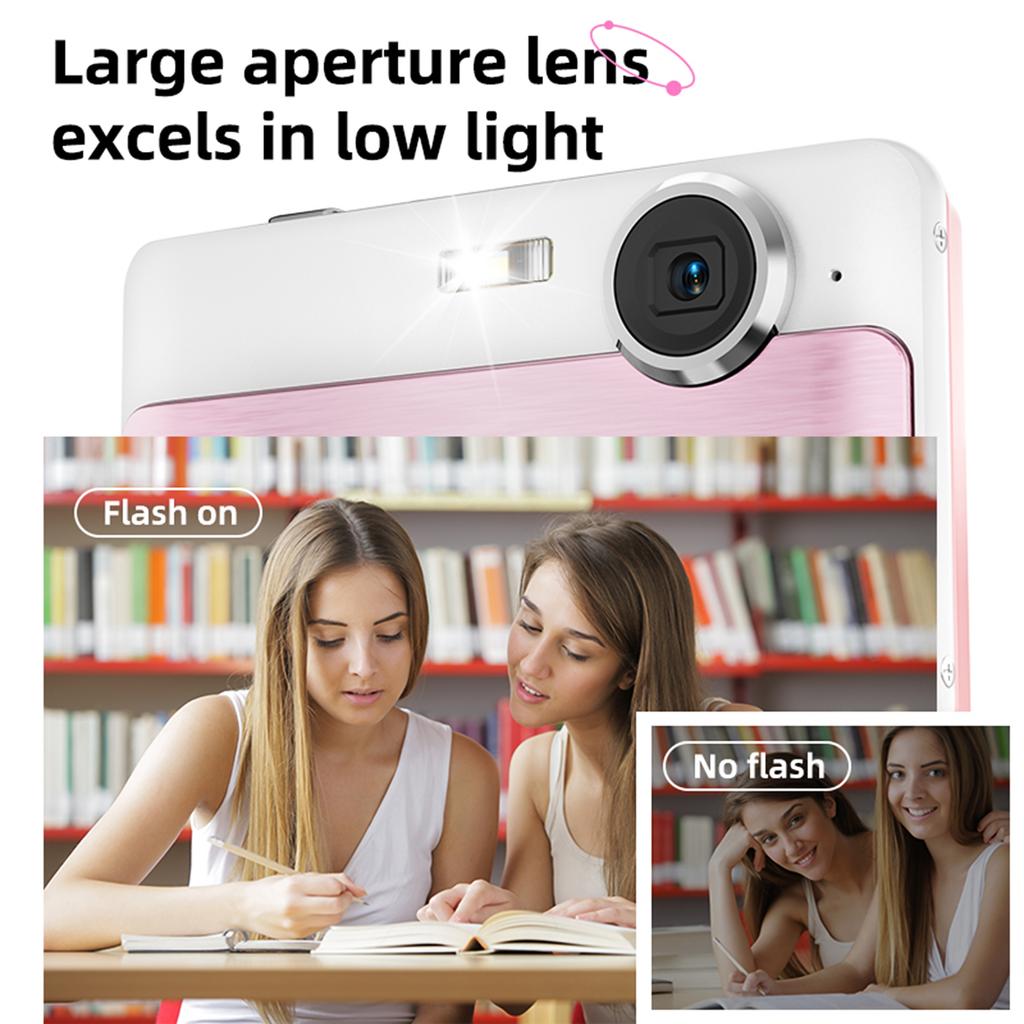 Цифровая камера 1080P, карманная цифровая видеокамера 48 МП, экран 2,4 дюйма, автоматическая фокусировка, 16-кратный цифровой зум