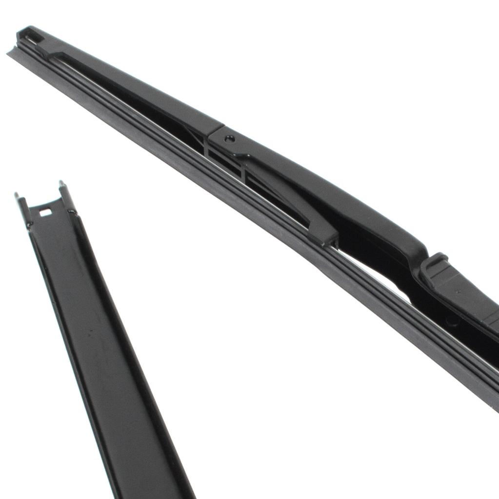 Fiat Doblo 2001- rear wiper arm + blade METAL version with FLAP