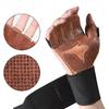 Cowhide Ventilated Weight Lifting Gloves Men Women Gym Workout Gloves for Fitness Weightlifting Pull Ups Palm Protection Support