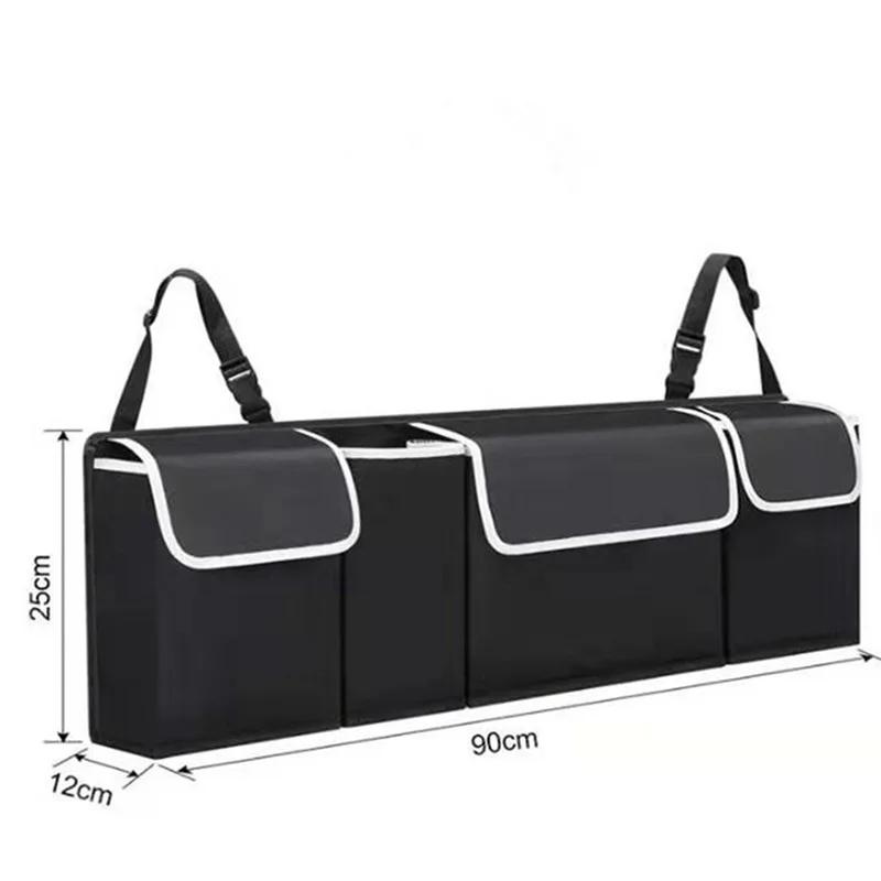 Car Trunk Organizer Backseat Storage Bag High Capacity Multi-use Car Seat Back Organizers Automobile Interior