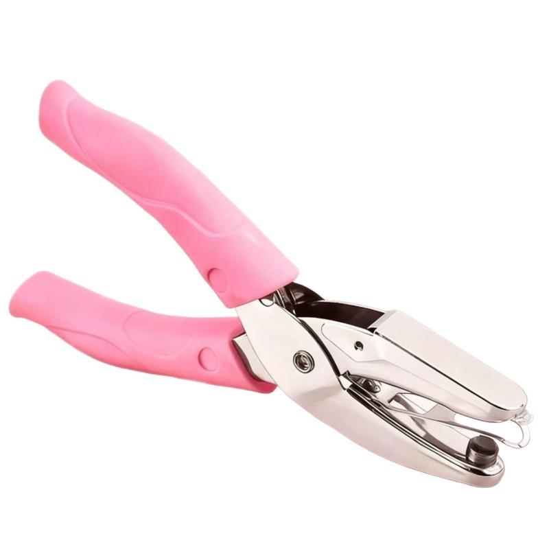 Single Hole Punch Paper Puncher Manual Hand Tool for Office School Binding Crafting Scrapbooking Heavy Duty Metal