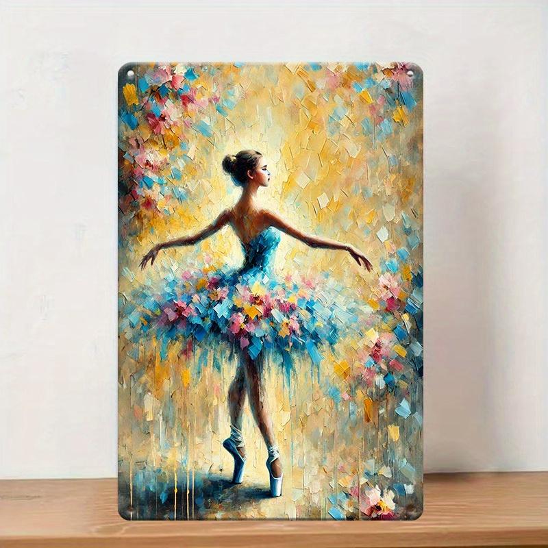 Colorful Ballerina Retro Tin Sign Wall Decoration for Room Home Restaurant Bar Cafe Garage Decor Perfect for Room Decor