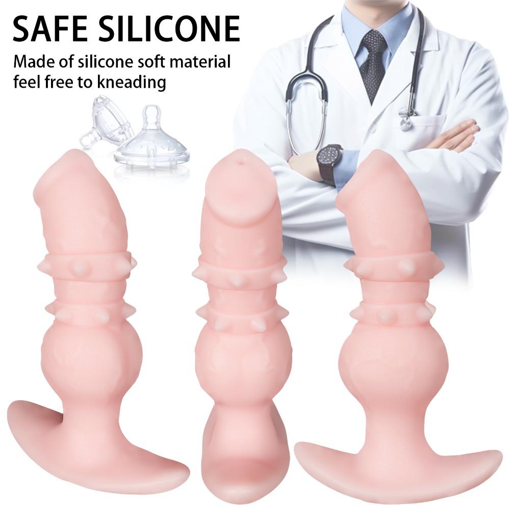 Fantasy Silicone Dog Shape Dildo Anal Plug Soft Body Safe Adult Pleasure Toy