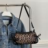 Bag Women's Fashion 2025 New Bow Leopard Print One Shoulder Portable Underarm Bag Fashion Popular Bag