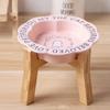 Persian Cat Bowl Anti-Black Chin Cat Canned Food Ceramic Bowl Small Dog Food Bowl With Wooden Shelf Anti-Knockover Water Cup