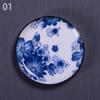 1 шт., коврик для чайной чашки в китайском стиле, бытовой синий и белый фарфоровый керамический коврик для чашки