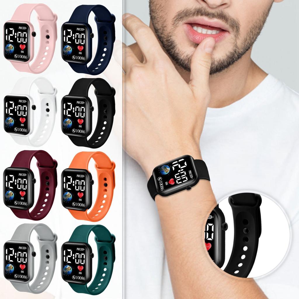 Kids Sports Watch Luminous Precision Silicone LED Digital Display Watch Multifunctional Digital