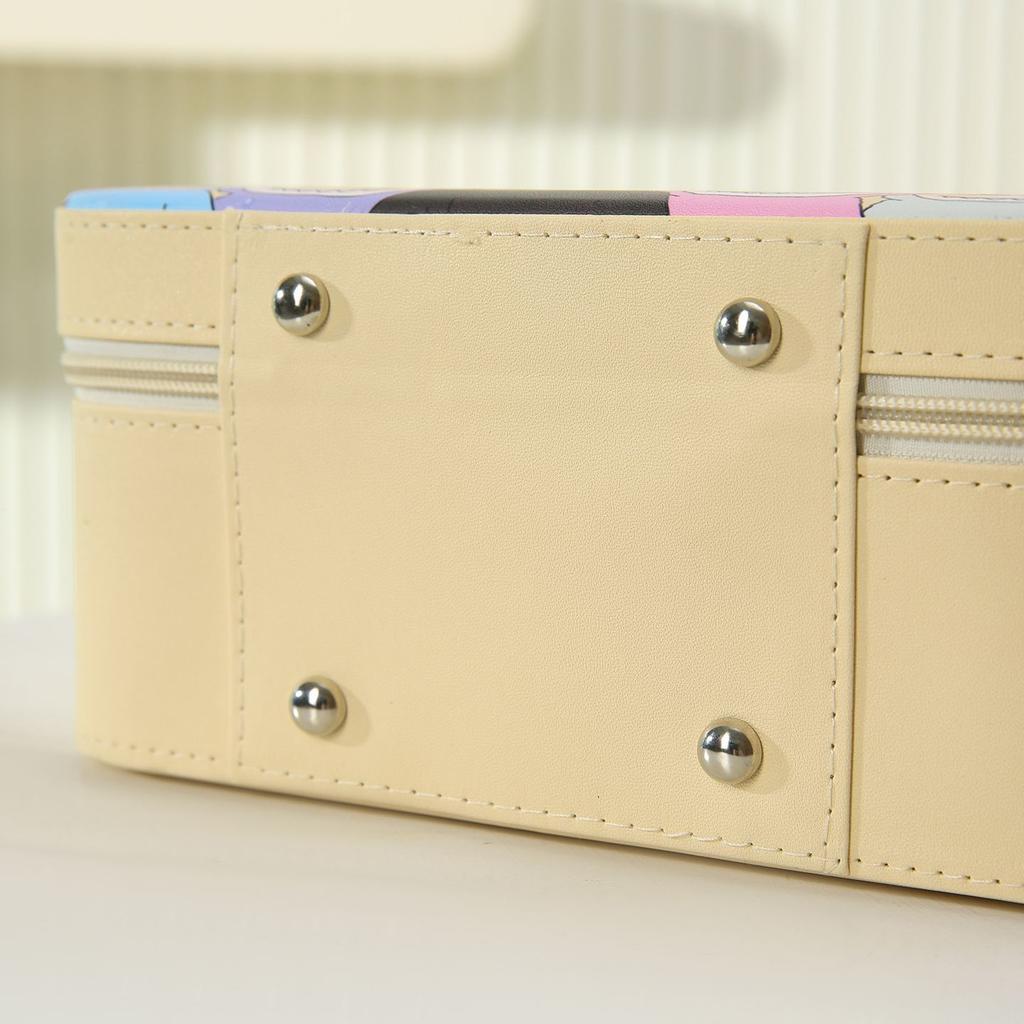 Children's Travel Makeup Bag, Cartoon Large-capacity Storage Box, Suitcase, Waterproof Makeup Case