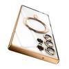 Luxury Plating Magnetic Case For Samsung Galaxy S21 S23 Fe S24 Ultra S22 Plus Apple Magsafe Cover 10H 6K Glass Camera Protect