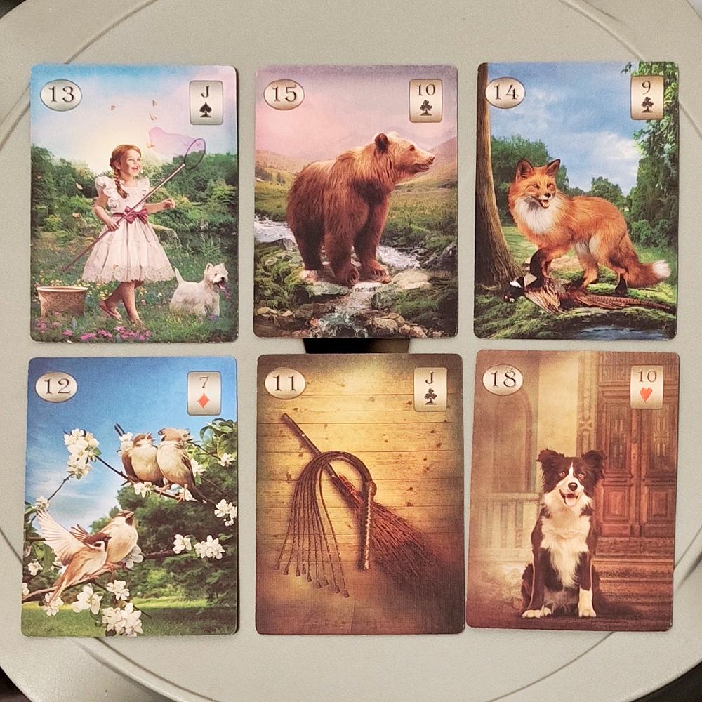 Оракул Ленорман Телема 36 Эзотерических Карт Гадания для Ежедневного Руководства Двустороннее тиснение Картон 9*6см