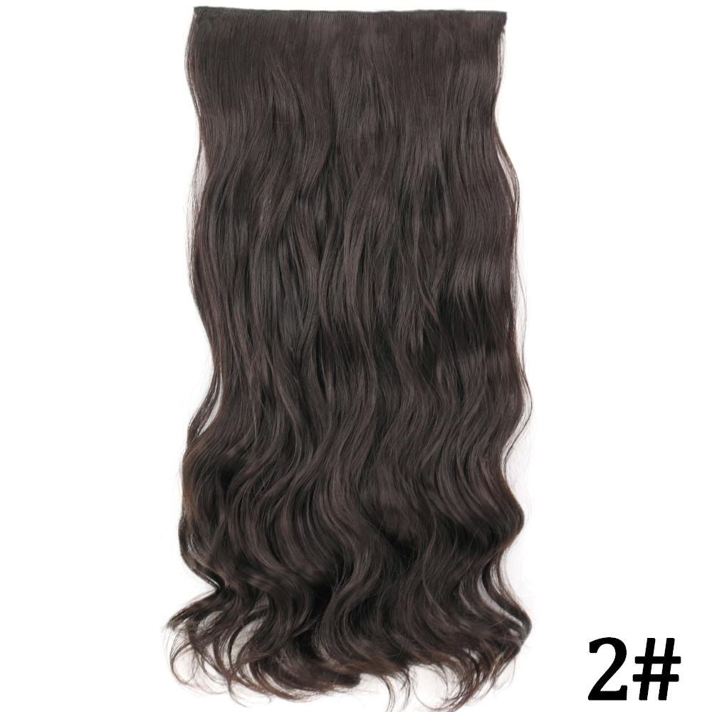 MERISIHAIR Длинные волнистые синтетические волокна 22 дюйма 5 зажимов для наращивания волос Волнистые прямые волосы Черный Коричневый Блондинка Повседневная одежда