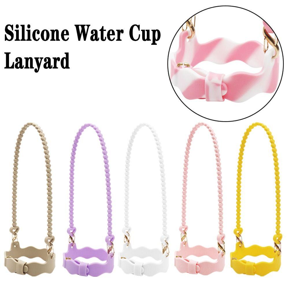 Silicone Water Bottle Handle Soft Water Bottle Lanyard for Stanley Cup for Stanley Cup Accessories