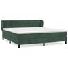3127622 vidaXL Divan Bed and Mattress Dark Green 160x200cm Velvet