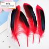 20Pcs57 Big Red Feather Diy Jewelry Accessories Clothing Handicrafts Decorative Materials