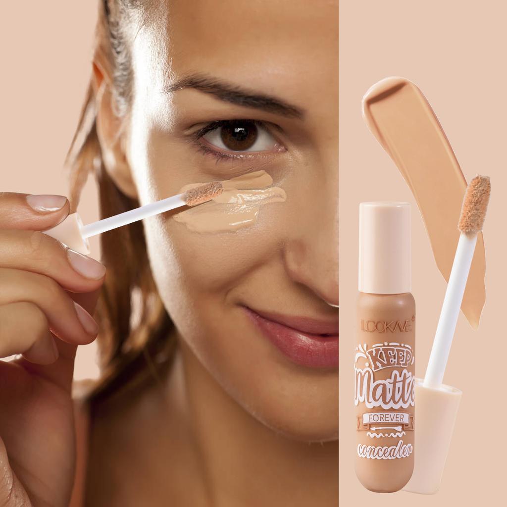 Concealer Waterproof Liquid Foundation Full Coverage Long Lasting Face Scars Acne Dark Circles Cover 8g