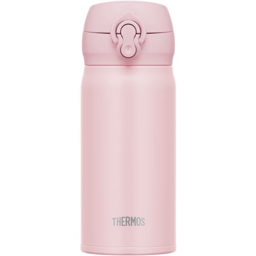 Thermos Vacuum Insulated Portable Mug, 350ml, Mauve Pink, with Detachable Spout for Easy Cleaning, Lightweight, One-Touch Opening, Stainless Steel Bot