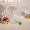 5 шт. Рождественский шар Прозрачный Наполняемый Полый Небьющийся Многоразовый Сценический макет Декор Торгового центра Рождественский декор Подвеска-шар для подвешивания Вечеринка