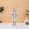Macaron Color Nutcracker Puppet Wood Nutcracker Statues Doll Nutcrackers Soldier Ornament  Girl