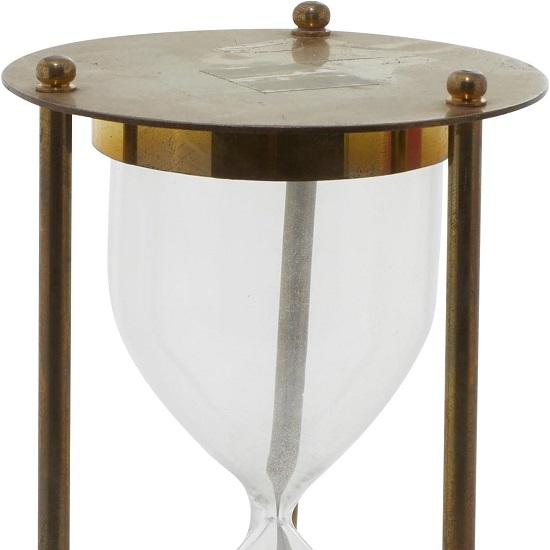 Песочные часы из латуни и металла, 15,24 см, золото