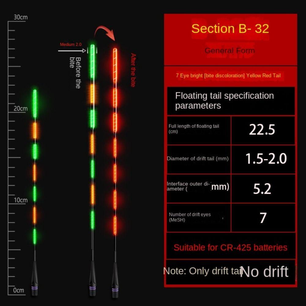 1 шт. сверхчувствительный светодиодный рыболовный умный поплавок для ночной рыбалки, светящийся поплавок для ночной рыбалки