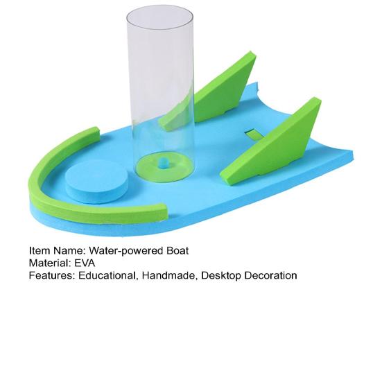 1 Набор DIY Игрушка-лодка на водной тяге, Сделай сам, EVA-пазл ручной работы, Корабль на гидроэнергии, Конструкторские поделки, Дети, Студенты, STEM