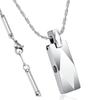 Magnetic Necklace Popular 2 Magnetic Pieces Tungsten Pendant Surgical Stainless Steel Chain 50cm Gift Box Included [MAYA&CANA] Men's <Japanese Design>
