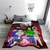 Cartoon Characters blanket with Horror and Fantasy Elements Design  blanket, suitable for use in the bedroom, living room, on the sofa