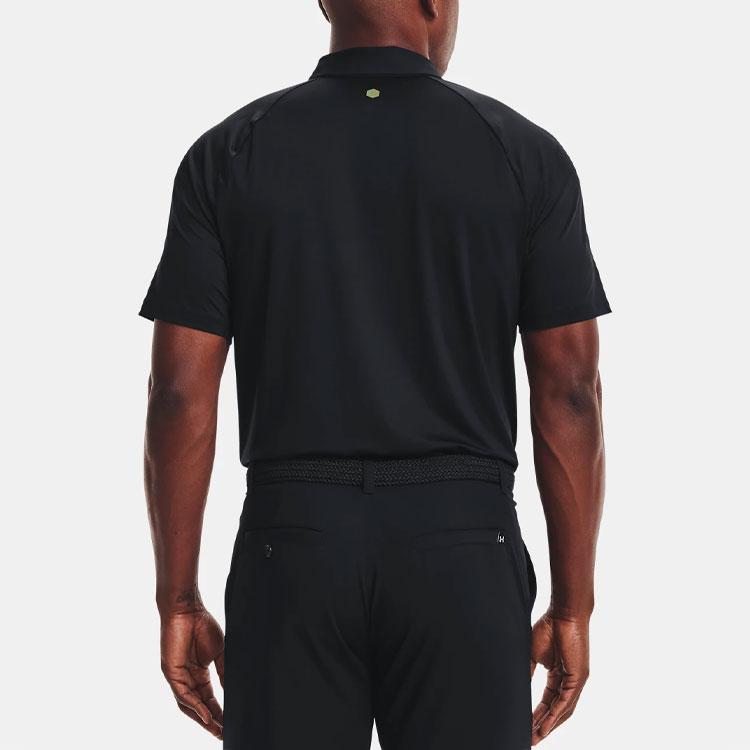 Under Armour Мужские рубашки-поло с коротким рукавом Rush Series Performance Slim Fit, черные 1366253-001