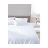 Комплект пододеяльников из атласа с двойной вышивкой Lilas - Светло-серый