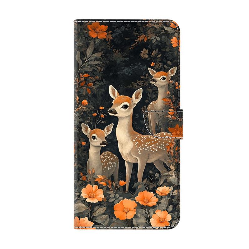 Чехол-кошелек Edge60Pro/Edge60Fusion Smile Deer для Moto G86 G56 G85 G55 G35 G05 G84 G54 G34 G24 Кожаная обложка Чехол для телефона