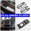 Для OMODA C5 2024 2025 Панель кнопки стеклоподъемника / Декоративная накладка на крышку подлокотника / Задний дефлектор кондиционера ABS Аксессуары