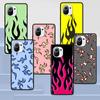 Синий красный чехол Flame Fire для Xiaomi Mi 11 Ultra 11T 10T 9T Pro Note 10 A2 9 8 Lite A3 CC9E 10S CC9 A1 5X черный мягкий чехол для телефона