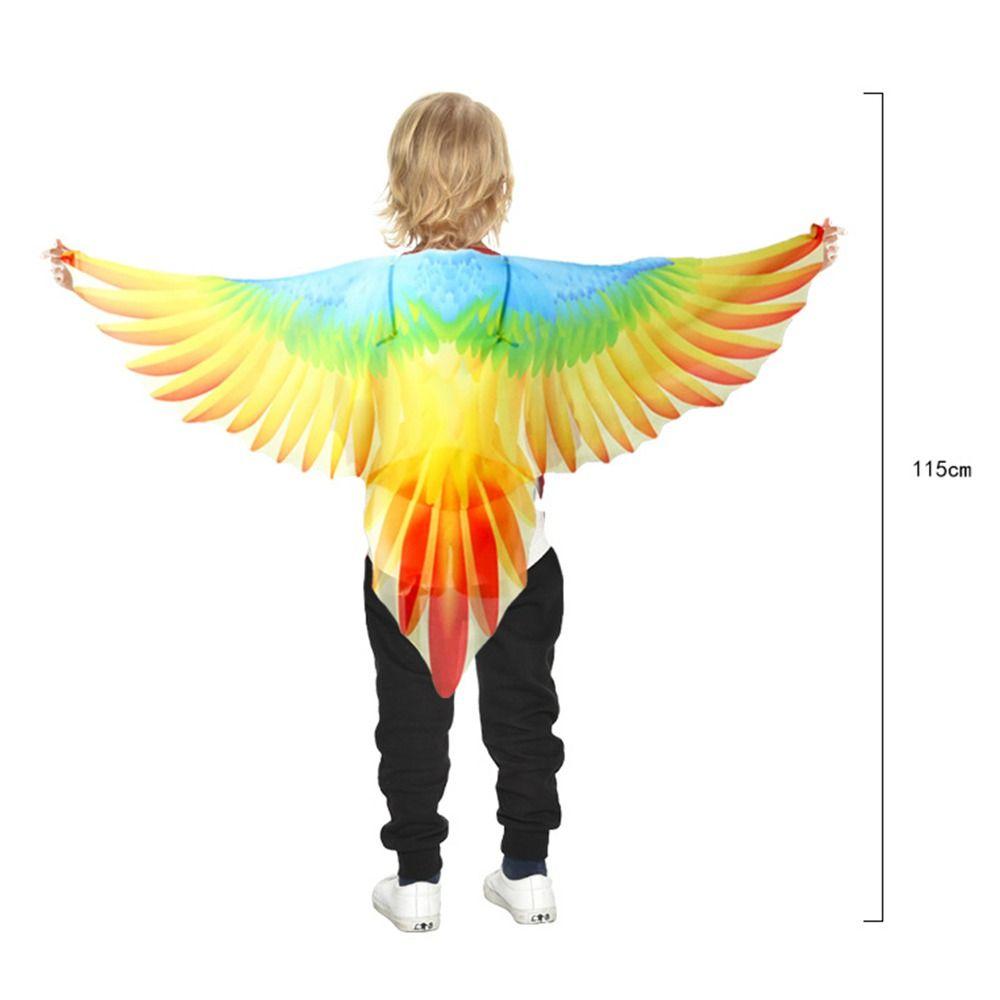for Masquerade Costume Bird Cape Parrot Costume Children Parrot Wing Cloak Performance Prop