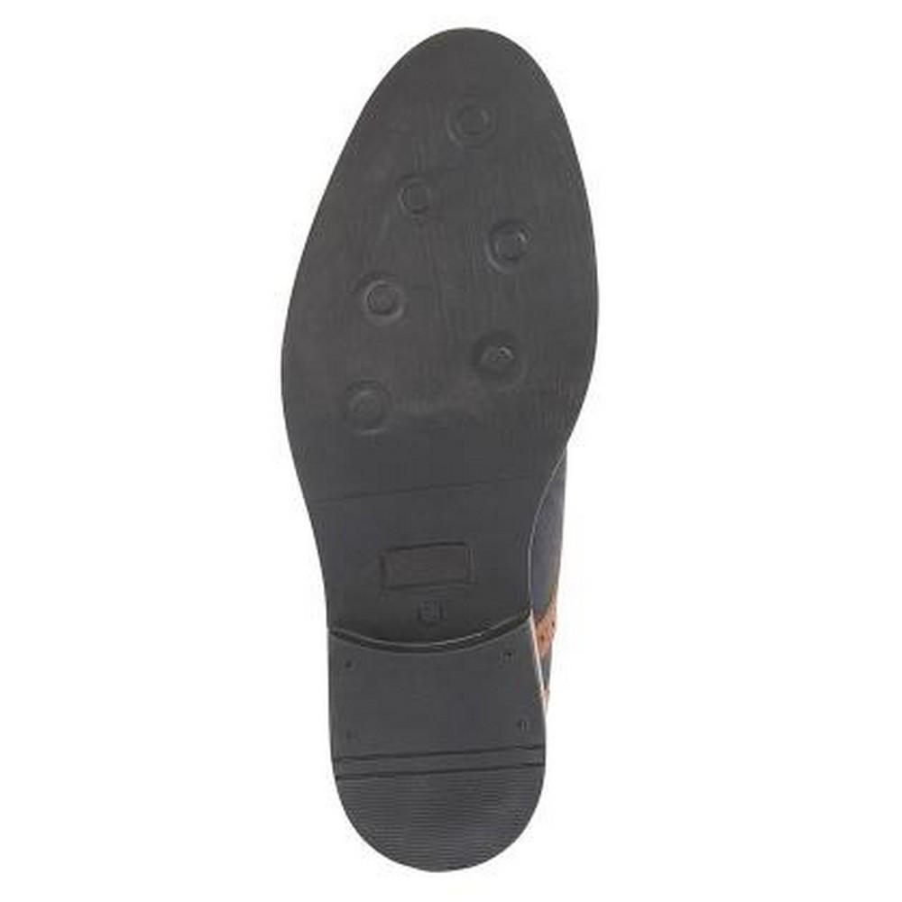 Roamers Мужские кожаные туфли-броги со шнуровкой и нубуком с 5 люверсами