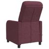 Massage Recliner Chair Purple Fabric