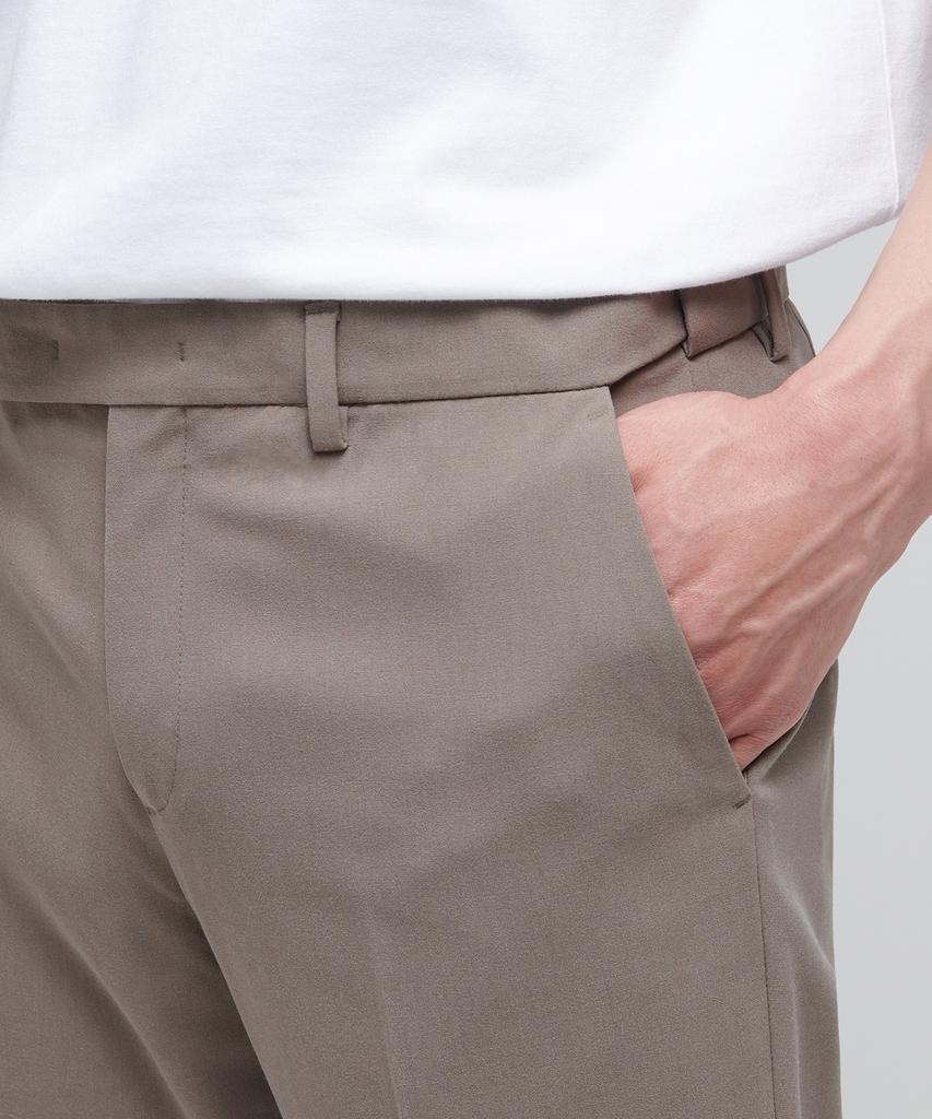 MUSINSA STANDARD Lightweight Tapered Hidden Elastic Waist Length Slacks [Dusty Beige]