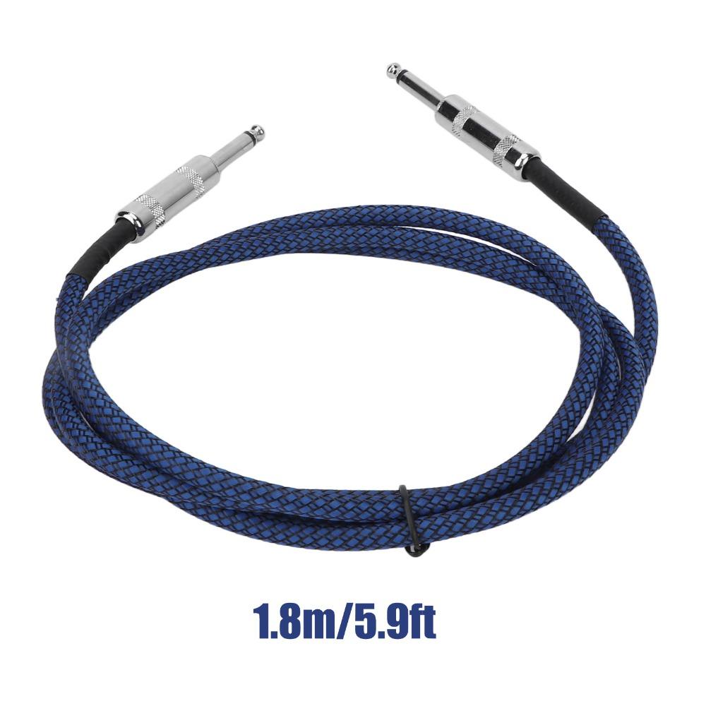 Noise Reduction 1/4 Inch Cable Plug and Play 6.35mm Instrument Cable Guitar Cable  Studio Recording