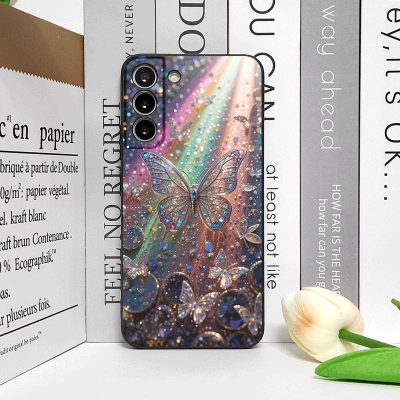Роскошный Чехол для Телефона с Узором Бабочка и Цветок для OPPO Reno 13 12 F 11 10 Pro Plus A58 Find X5 X3 Lite 5G Мягкий Ударопрочный Чехол