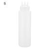 Refillable Squeeze Bottle Food Grade 3 Hole Large Capacity Condiment Bottles for Kitchen