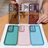 Phone Case for Samsung A56 A36 A26 A16 Camera Protection Film Transparent Silicone Cover Solid Color Utility Cases with Texture
