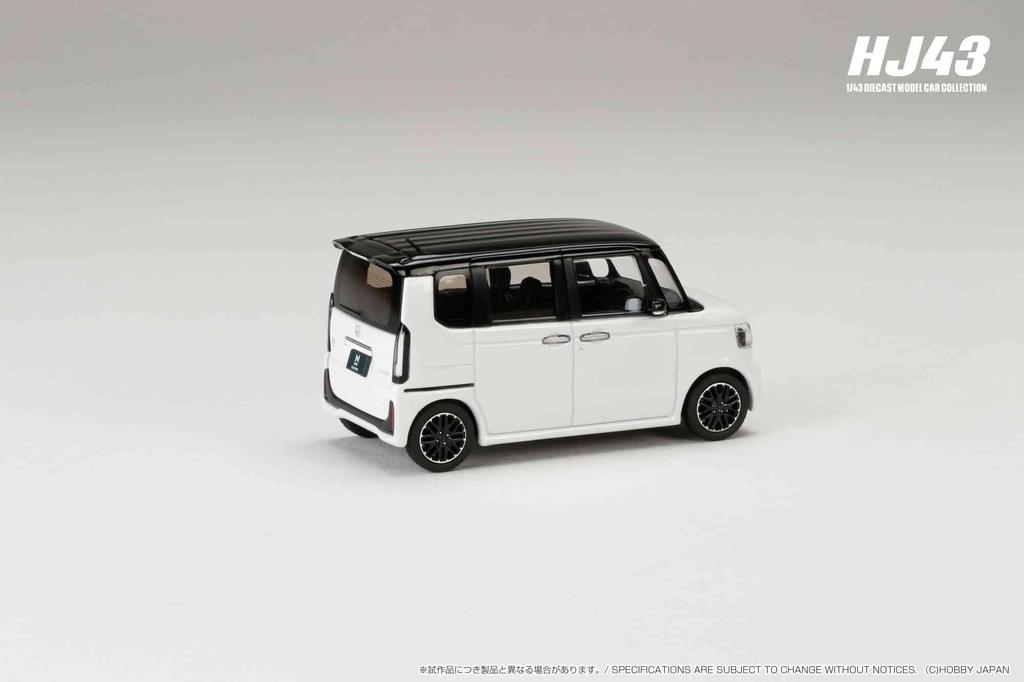 HJ43 Honda CUSTOM Platinum White Pearl Black Finished Product 1/43 N-BOX &