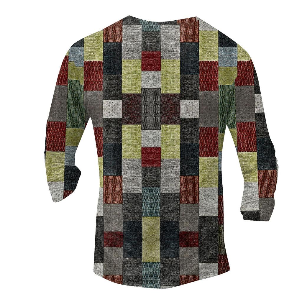 Мужская футболка уличная повседневная мода с длинными рукавами