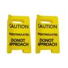 1/2Pcs Overstimulated Warning Sign Hair Claw Strong Grip Thick Hair Funny Yellow Caution Hair