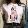 Spring Summer New Mother's Day Theme Large Size Women's Simple Cartoon Casual T-shirt Women Oversized T Shirt  Tops