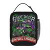 Monster Jam Grave Digger Монстр-трак Изолированная сумка-ланчбокс для женщин и детей Портативные контейнеры для еды Термосумка-ланчбокс Сумка-тоут