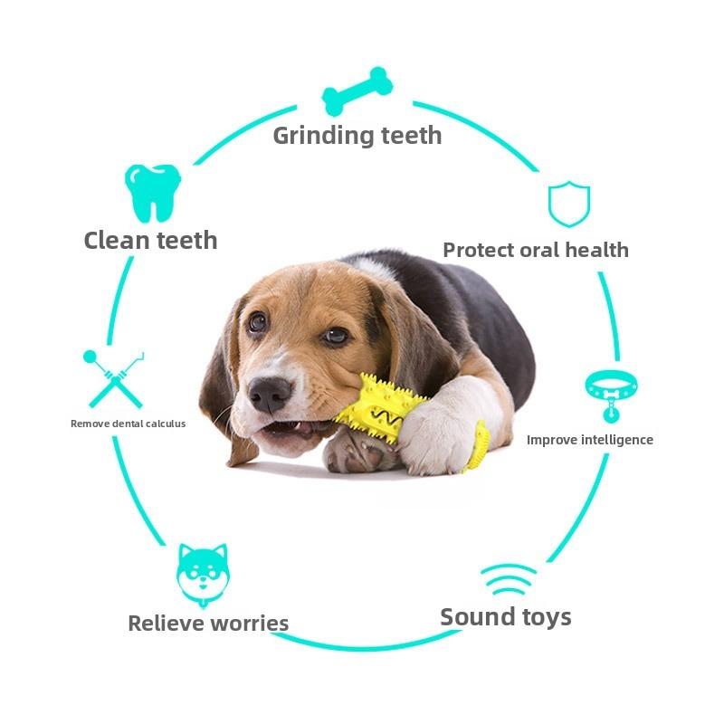 Vocal Dog Toys, Teething Sticks, Teeth Cleaning Teeth, Dog Toothbrushes, Pet Supplies for Leaking Food