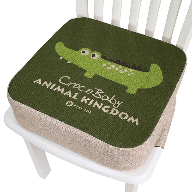 Cartoon Children Booster Seats Cushion Adjustable Removable Baby Dining High Chair Seat Cushions Non Slip High Density Sponge