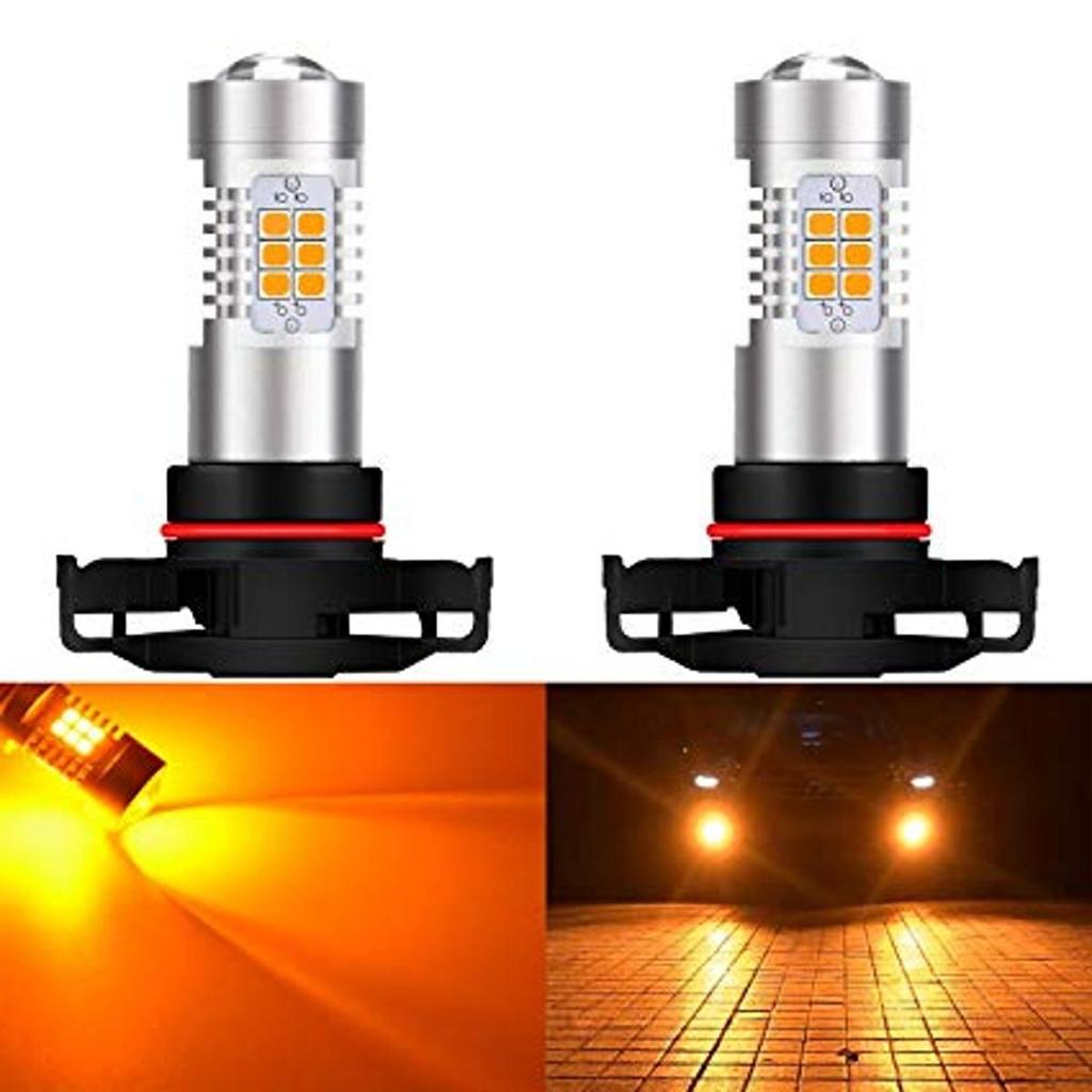 2 Pcs LED Bulb H16 12-24V CANBUS Orange Off-Road