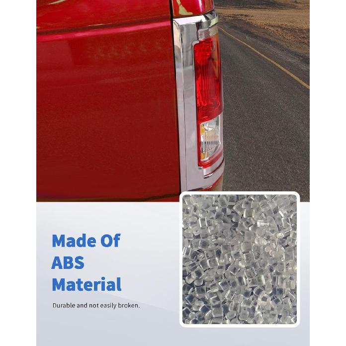 Rear Tail Light Trim Cover 2pcs Tail Light Lamp Cover Guard Trim Frame Compatible with Ford F150 2015-2020 Exterior Accessories Tail Lamp Shell